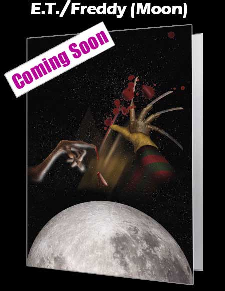 Mash Ups - ET & Freddy Moon - Notecard £3.99