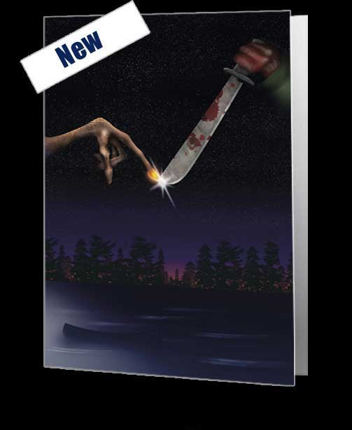 Mash Ups - E.T. & Jason Voorhees Notecard - £3.99