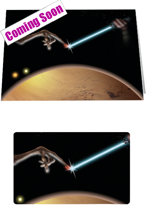 Mash-Ups: E.T. Meets Luke Skywalker Notecard £3.99