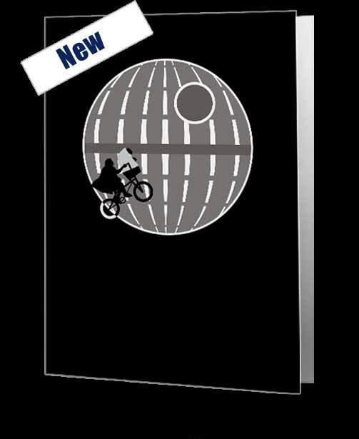 Mash-ups E.T. & Star Wars Notecard - £3.99