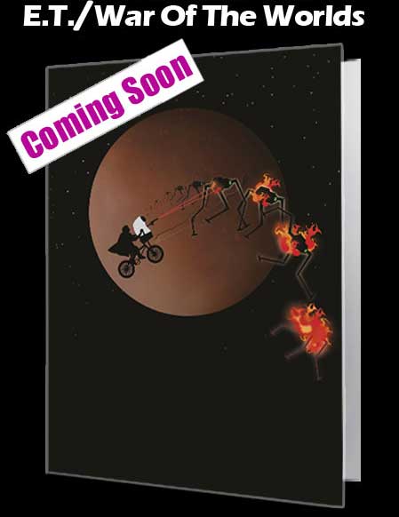 Mash Ups - ET & war Of The Worlds - Notecard £3.99