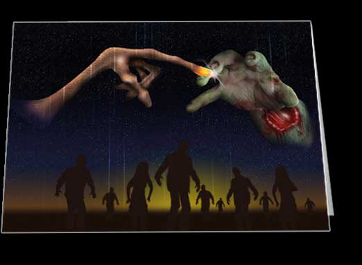 Mash-Ups: E.T. Meets Zombie Notecard £3.99