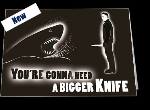 The Stand Off: Jaws Vs Michael Myers Notecard £3.99