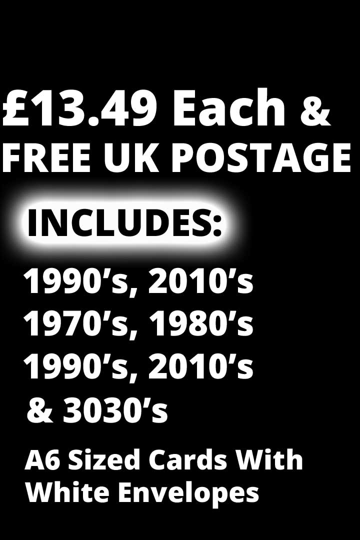 E.T. Past Present & Future Full Card Set £13.49 Includes 1880's, 1960's,1970's, 1980's, 1990's, 2010's, 3030's