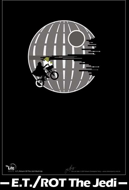 ET Return Of The Jedi Mash-Up Print