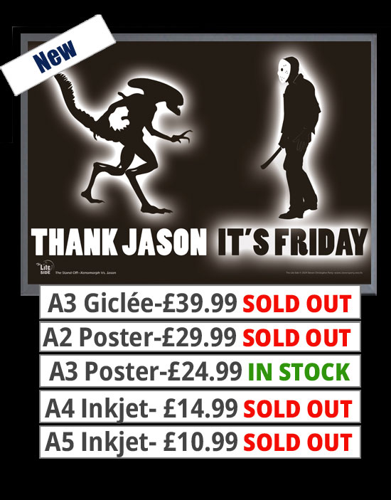 The Stand Off: Xenomorph Alien Vs Jason Voorhees Prints & Posters From £10.99