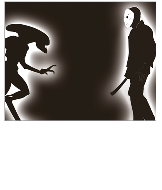 Stand Off - Xenomorph Vs Jason Voorhees Bickle Print - Price From £10.99