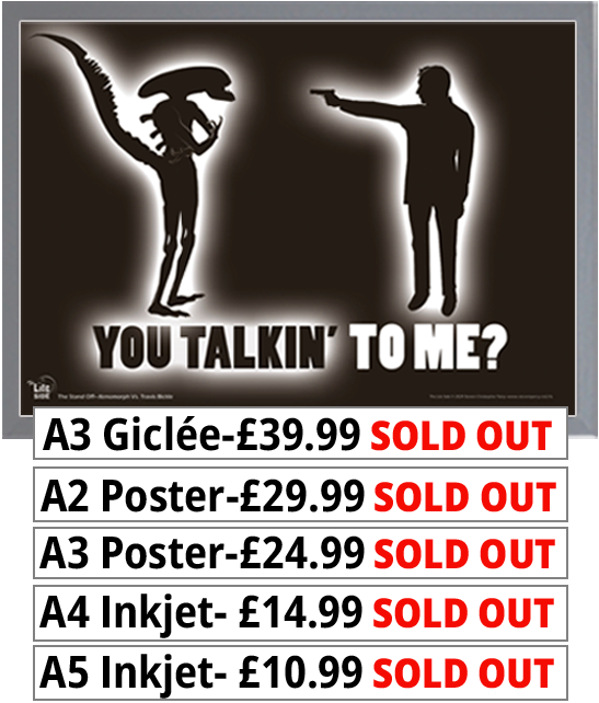 Stand Off - Xenomorph Vs Travis Bickle Print Price From £10.99