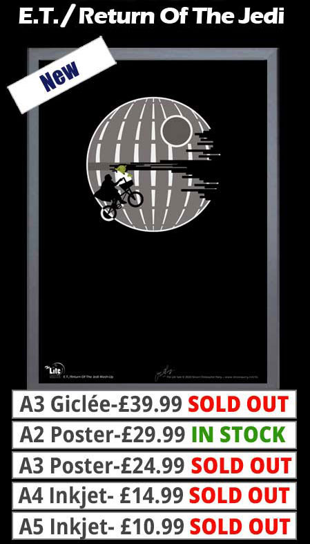 Mash Ups: E.T. & Return Of The Jedi Prints From £10.99
