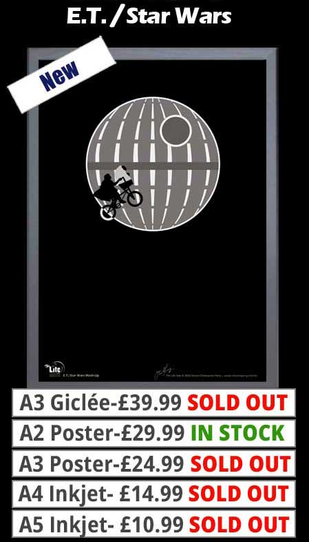 Mash Ups: E.T. & Star Wars Prints From £10.99