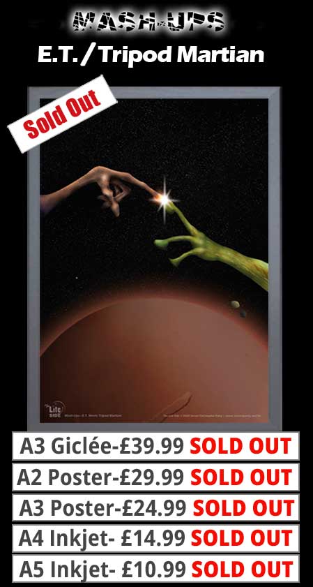 Mash Ups: E.T. & Tripod Martian Prints & Posters From £10.99