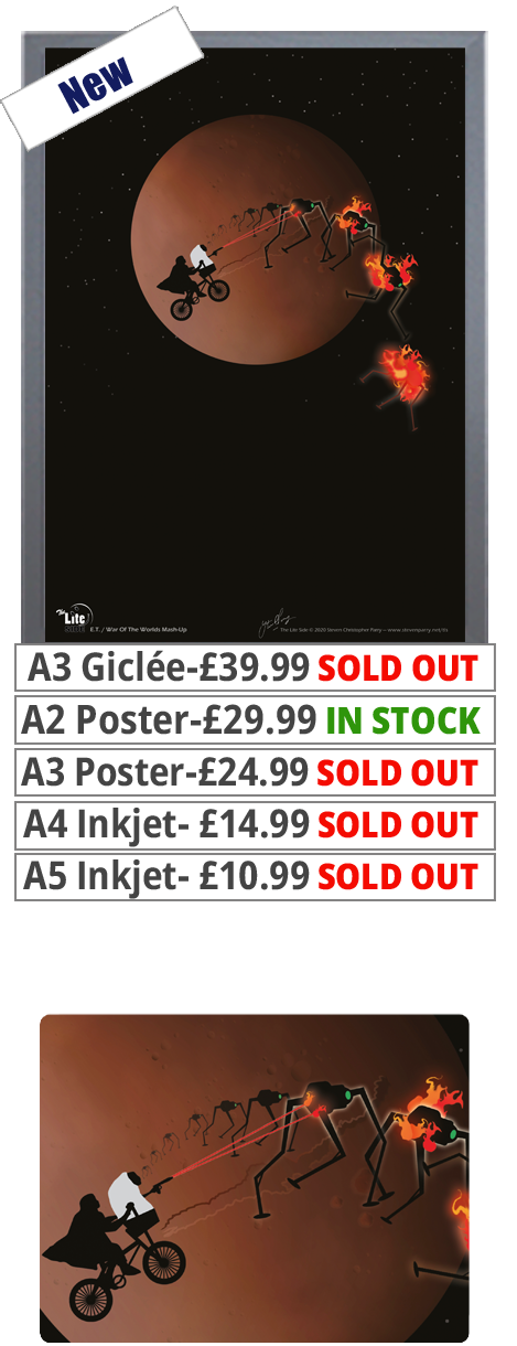 Mash Ups - E.T. & War Of The Worlds - Print - Price From 10.99