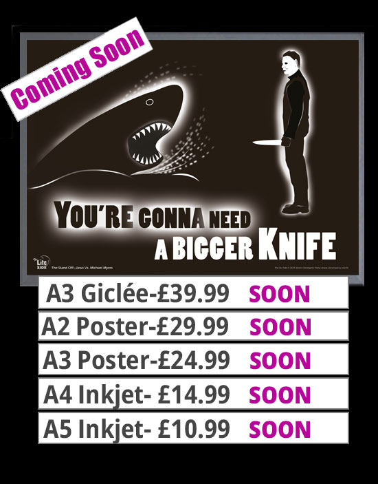 The Stand Off: Jaws Vs Michael Myers Prints & Posters From £10.99