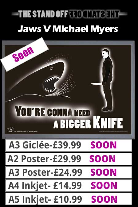 Jaws V Michael Myers Print