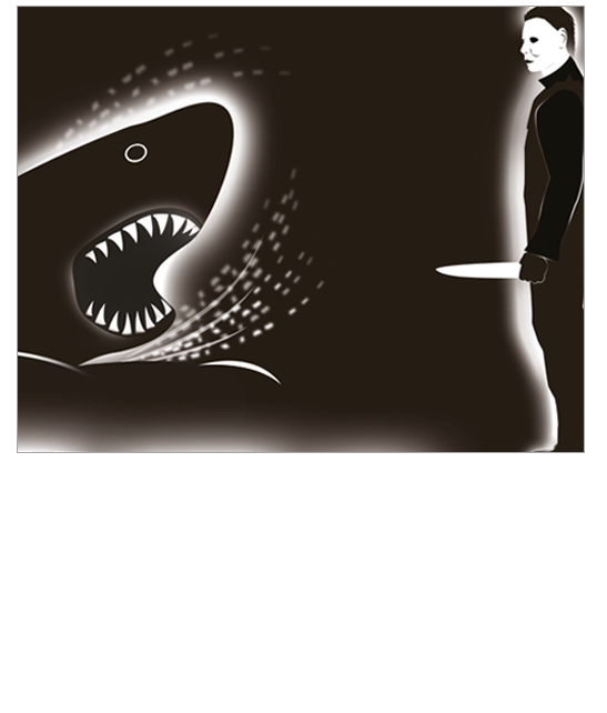 The Stand Off Jaws Vs Michael Myers Print Price From £10.99