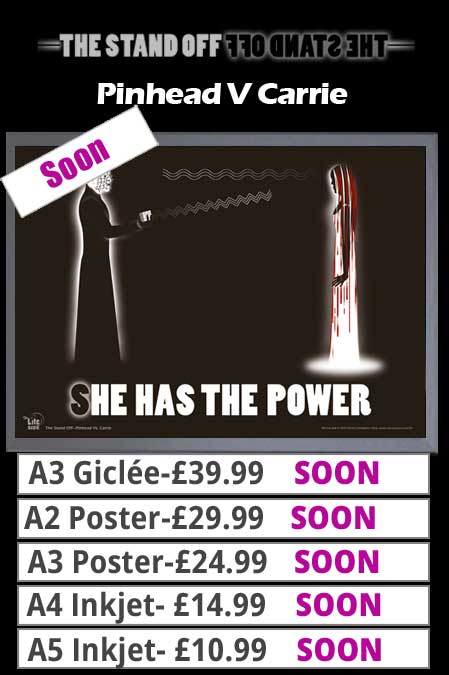 Pinhead V Carrie Print