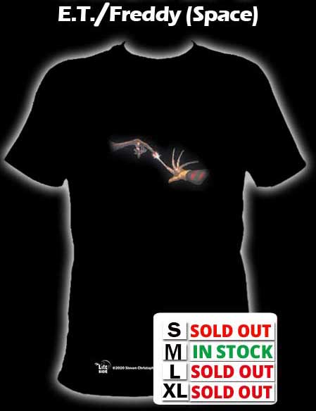 Mash Ups: E.T. & Freddy (Space) T-Shirt - £26.99
